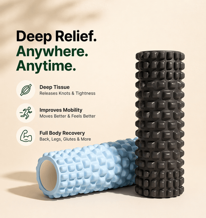 ThermaRelief™ Foam Roller — Daily Muscle Recovery - Heat Therapy & Pain Relief | Therma Relief