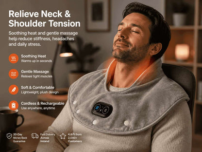 ThermaRelief™ Heated Neck & Shoulder Wrap — Fast Relief - Heat Therapy & Pain Relief | Therma Relief